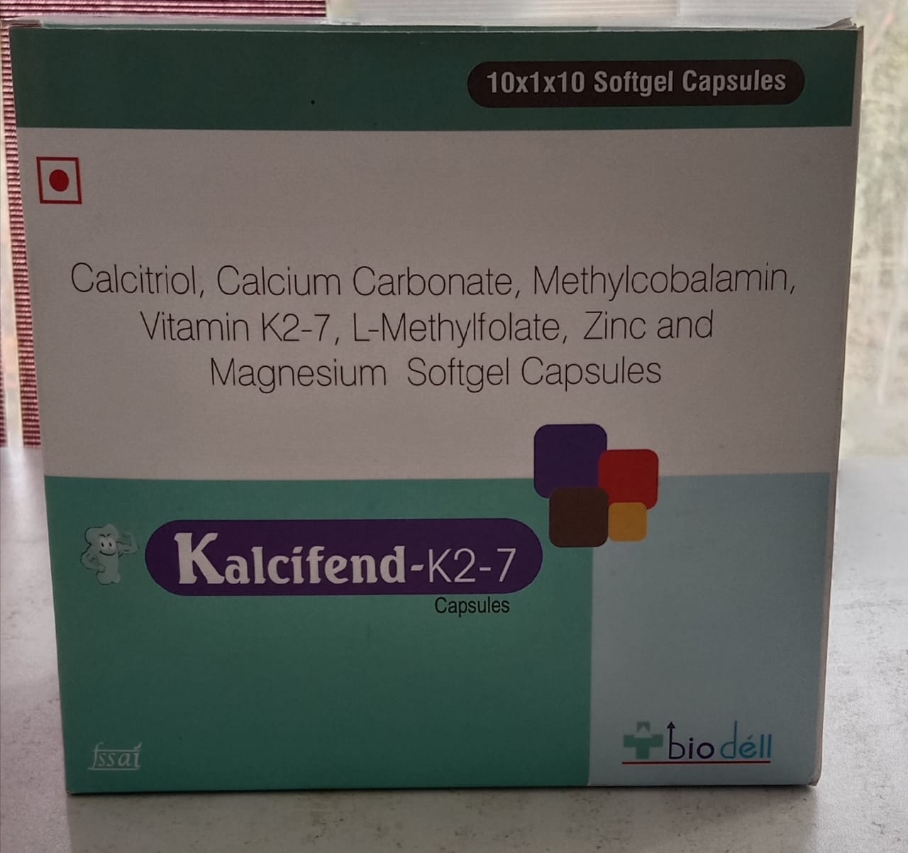 Calcitriol+Calcium Carbonate+Methylcobalamin+Vitamin K2-7+L-Methylfolate+Zinc Softgel Capsules
